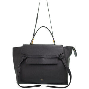 Celine Belt Bag grained calfskin leather Black